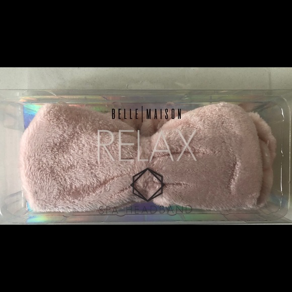 Belle | Maison Other - Belle | Madison RELAX Pink Fluffy Bow Spa Headband